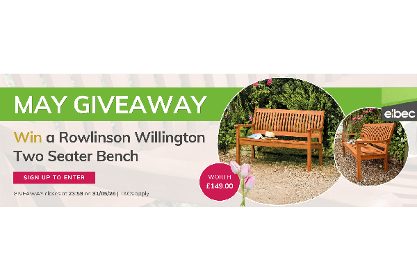 Win a Rowlinson Willington 2 Seater Bench