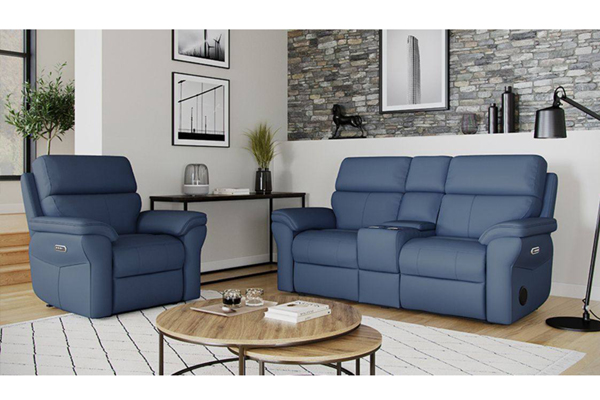 Win a Steel Blue Recliner Sofa