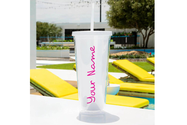 Free Love Island Straw Cup