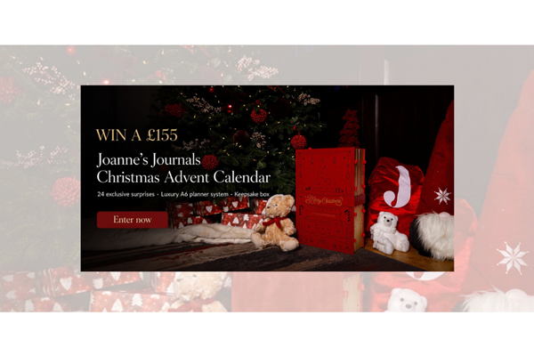 Win Joannes Journals Christmas Advent Calendar